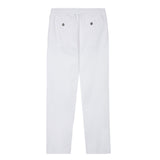Pantalón elástico lino Blanco