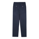 Pantalón elástico lino Navy