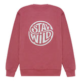 Sudadera STAY WILD Rojo lavado