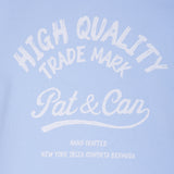 Camiseta HQ Pat&Can - Celeste