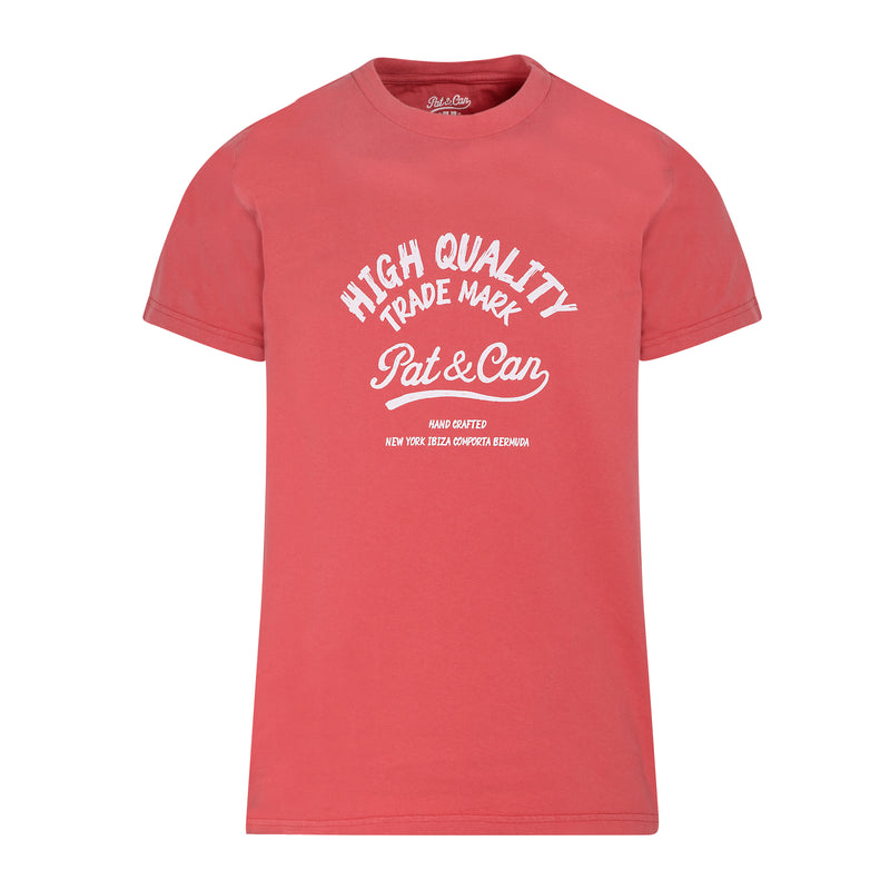 Camiseta HQ Pat&Can - Coral