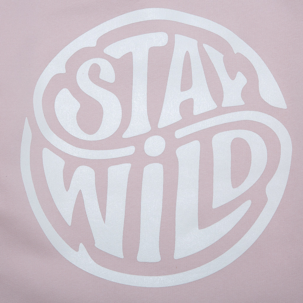 Stay Wild Washed Pink Hoodie
