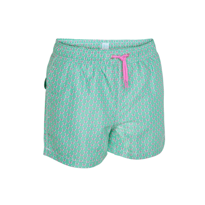 Traje de Baño niño Butterfly V.7 Verde/Rosa
