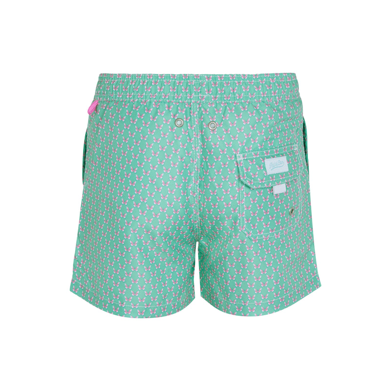 Traje de Baño niño Butterfly V.7 Verde/Rosa