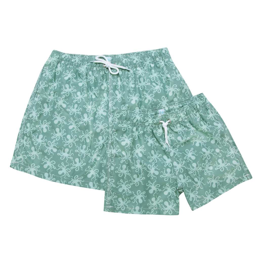 Traje de Baño niño Octopus V.6 Verde/Verde