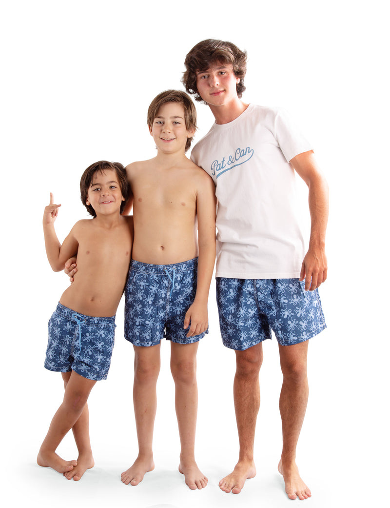 Traje de Baño niño Octopus V.1 Marino/Azul