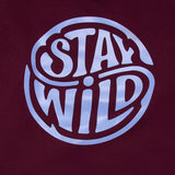 Stay Wild Burgundy Hoodie