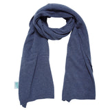 Bufanda mezcla Lana/Cashmere Azul vaquero