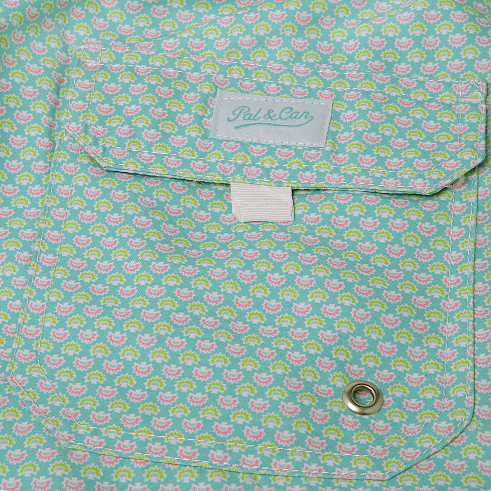 Traje de baño ¿Flores o Árboles? V.3 Turquesa/Rosa White Label