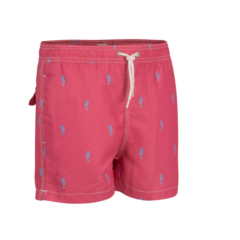 Traje de Baño Caballitos de Mar Niño V.3 Rojo/Azul White Label