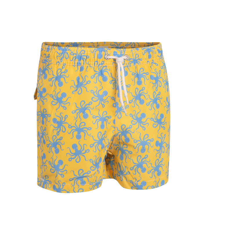 Traje de Baño Pon un Pulpo en tu Vida Niño V.3 Amarillo/Azul medio White Label