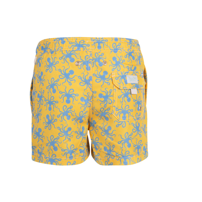 Traje de Baño Pon un Pulpo en tu Vida Niño V.3 Amarillo/Azul medio White Label