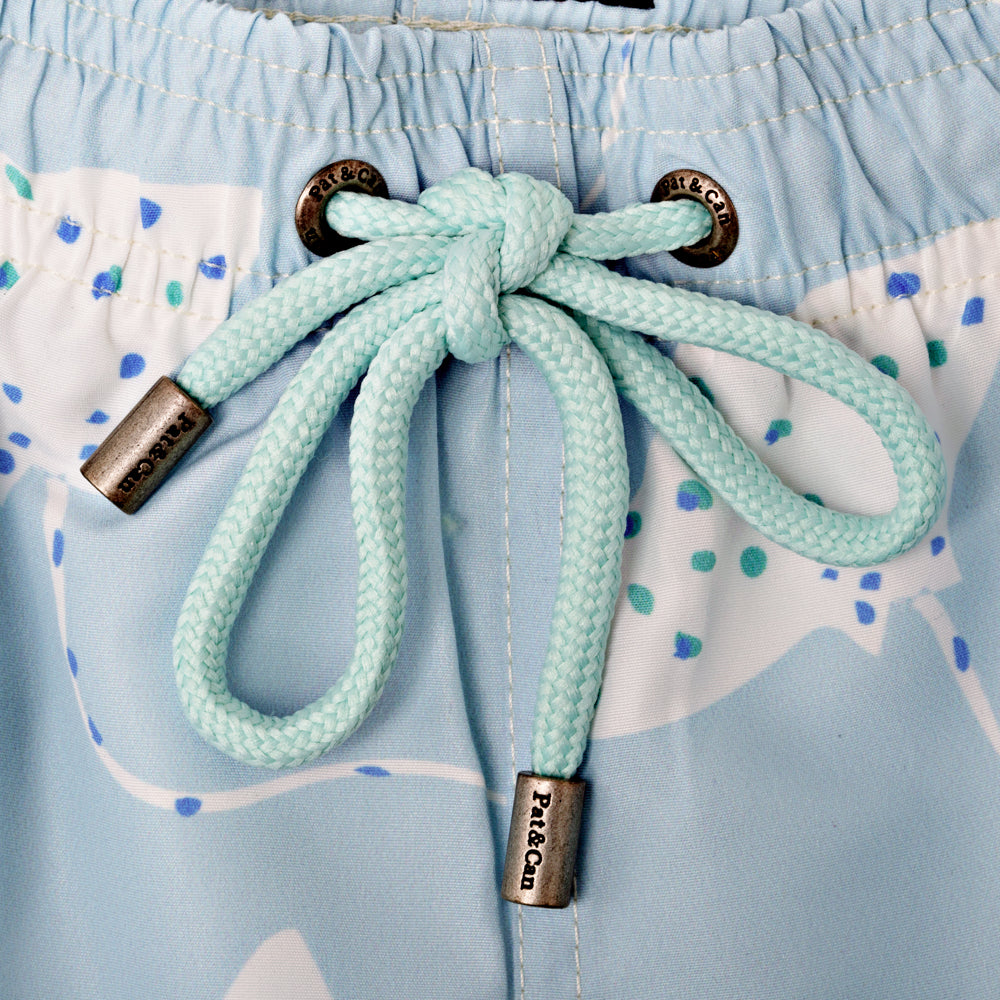 Traje de Baño Maldivas V.1 Azul baby
