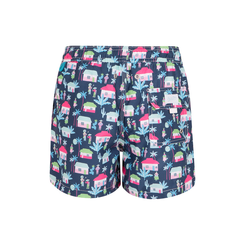 Traje de Baño niño Hola Amigo V.1 Azul marino