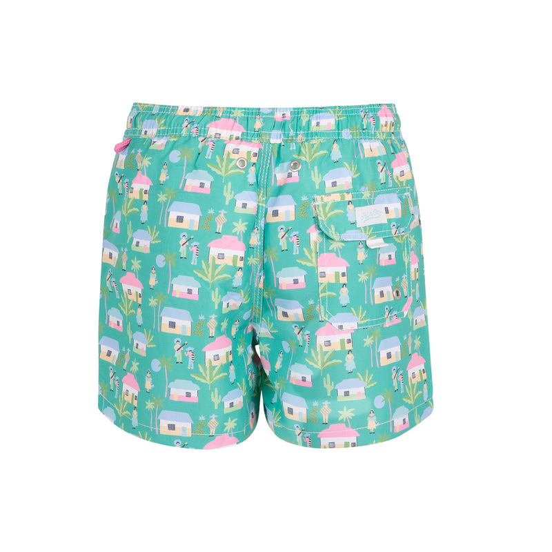 Traje de Baño niño Hola Amigo V.4 Verde