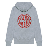 Sudadera con cremallera STAY WILD Gris